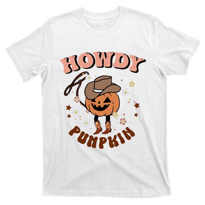 Howdy Pumpkin Rodeo Western Fall Southern Halloween  T-Shirt