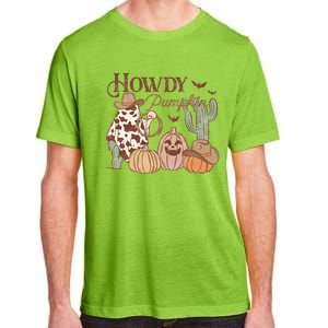 Howdy Pumpkin Rodeo Western Country Southern Halloween Gift Adult ChromaSoft Performance T-Shirt