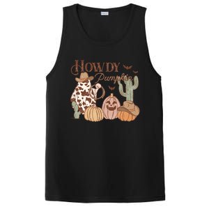 Howdy Pumpkin Rodeo Western Country Southern Halloween Gift PosiCharge Competitor Tank