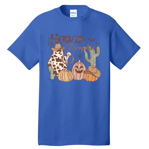 Howdy Pumpkin Rodeo Western Country Southern Halloween Gift Tall T-Shirt