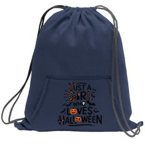 Halloween Pumpkin S Women Cute Autumn Sweatshirt Cinch Pack Bag