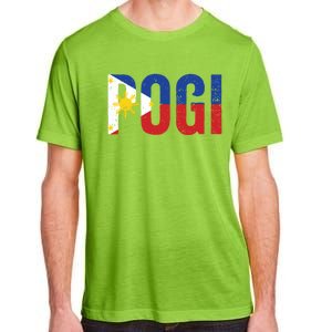 Hilarious Pogi Statet In Philippine Flag Design Idea Gift Adult ChromaSoft Performance T-Shirt