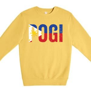 Hilarious Pogi Statet In Philippine Flag Design Idea Gift Premium Crewneck Sweatshirt