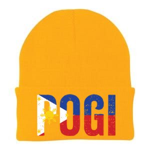 Hilarious Pogi Statet In Philippine Flag Design Idea Gift Knit Cap Winter Beanie