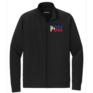 Hilarious Pogi Statet In Philippine Flag Design Idea Gift Stretch Full-Zip Cadet Jacket