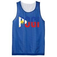 Hilarious Pogi Statet In Philippine Flag Design Idea Gift Mesh Reversible Basketball Jersey Tank