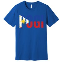 Hilarious Pogi Statet In Philippine Flag Design Idea Gift Premium T-Shirt