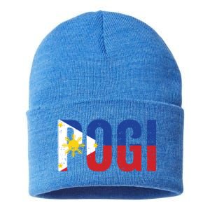 Hilarious Pogi Statet In Philippine Flag Design Idea Gift Sustainable Knit Beanie