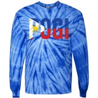 Hilarious Pogi Statet In Philippine Flag Design Idea Gift Tie-Dye Long Sleeve Shirt