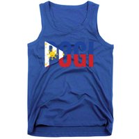 Hilarious Pogi Statet In Philippine Flag Design Idea Gift Tank Top