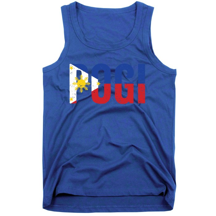 Hilarious Pogi Statet In Philippine Flag Design Idea Gift Tank Top