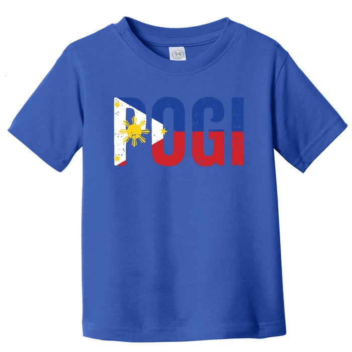 Hilarious Pogi Statet In Philippine Flag Design Idea Gift Toddler T-Shirt