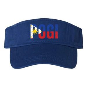 Hilarious Pogi Statet In Philippine Flag Design Idea Gift Valucap Bio-Washed Visor