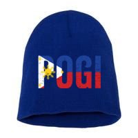 Hilarious Pogi Statet In Philippine Flag Design Idea Gift Short Acrylic Beanie