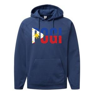 Hilarious Pogi Statet In Philippine Flag Design Idea Gift Performance Fleece Hoodie