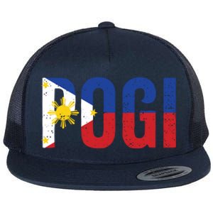 Hilarious Pogi Statet In Philippine Flag Design Idea Gift Flat Bill Trucker Hat