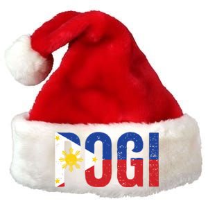 Hilarious Pogi Statet In Philippine Flag Design Idea Gift Premium Christmas Santa Hat