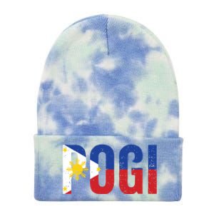 Hilarious Pogi Statet In Philippine Flag Design Idea Gift Tie Dye 12in Knit Beanie