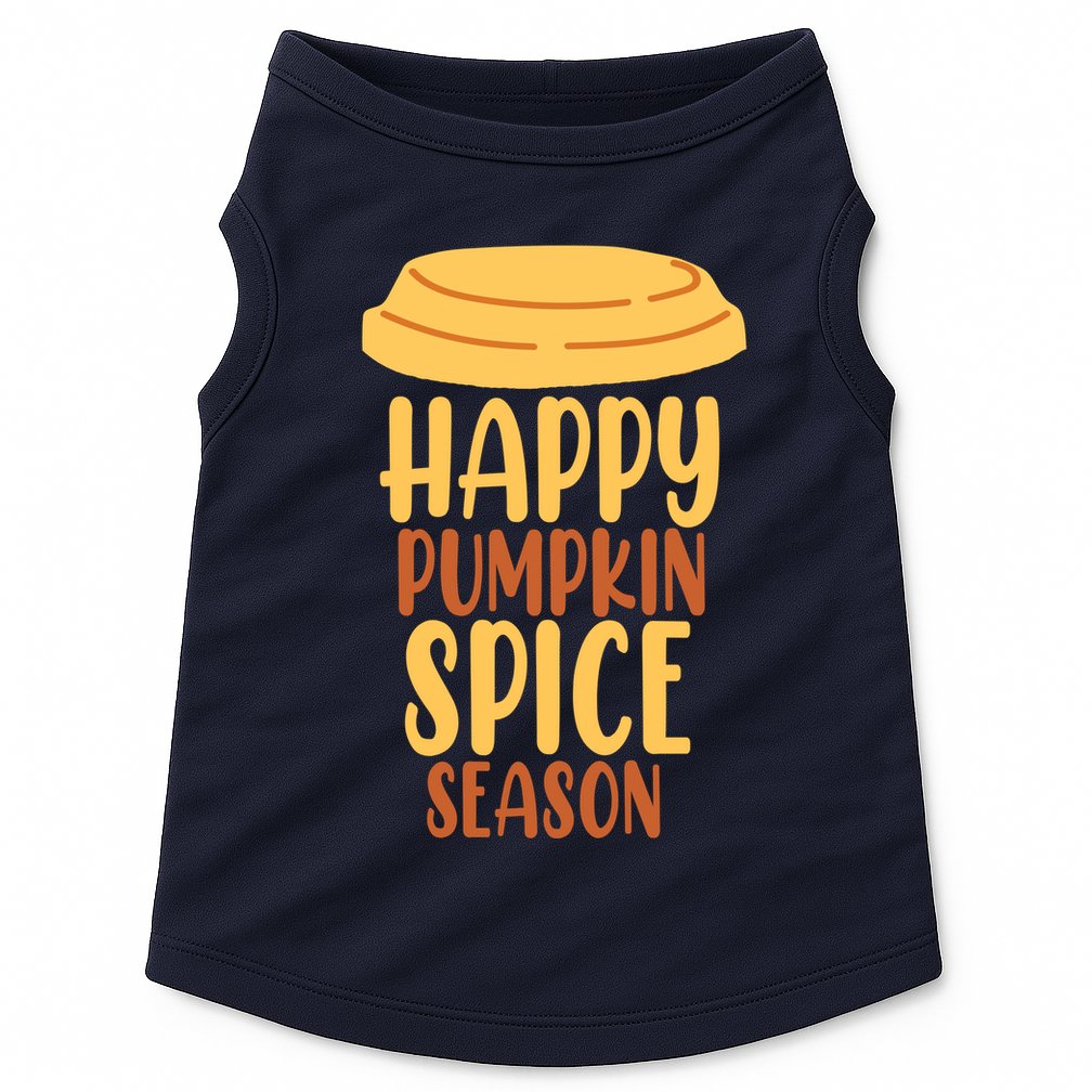Happy Pumpkin Spice Season Coffee Lover Doggie Tank