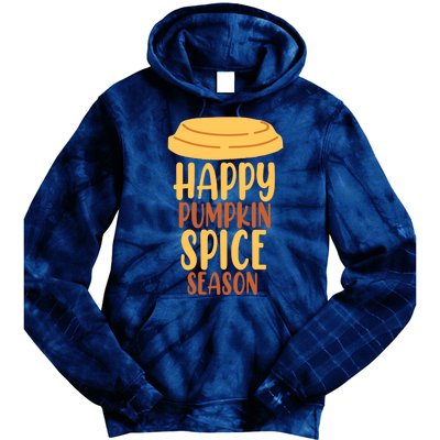 Happy Pumpkin Spice Season Coffee Lover Tie Dye Hoodie