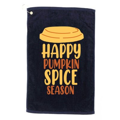 Happy Pumpkin Spice Season Coffee Lover Golf Towel