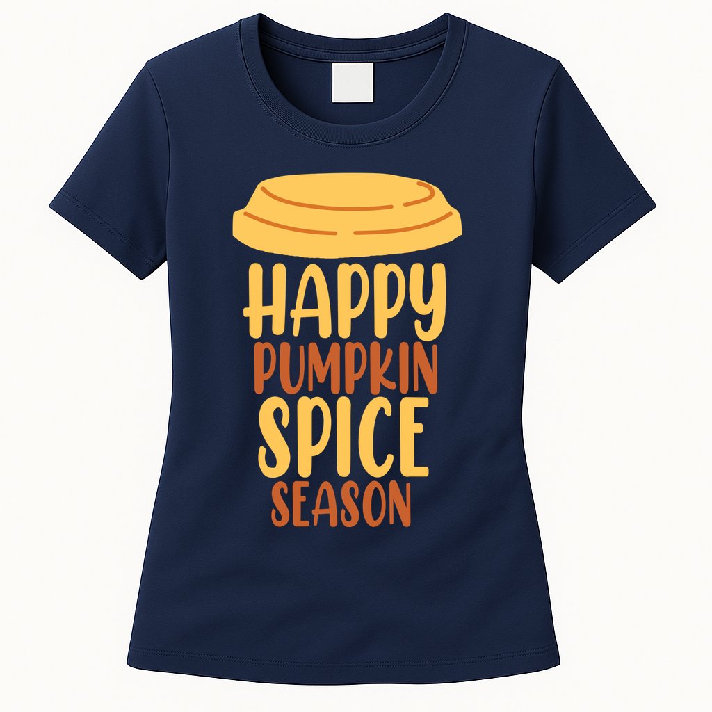 Happy Pumpkin Spice Season Coffee Lover Womens T-Shirt
