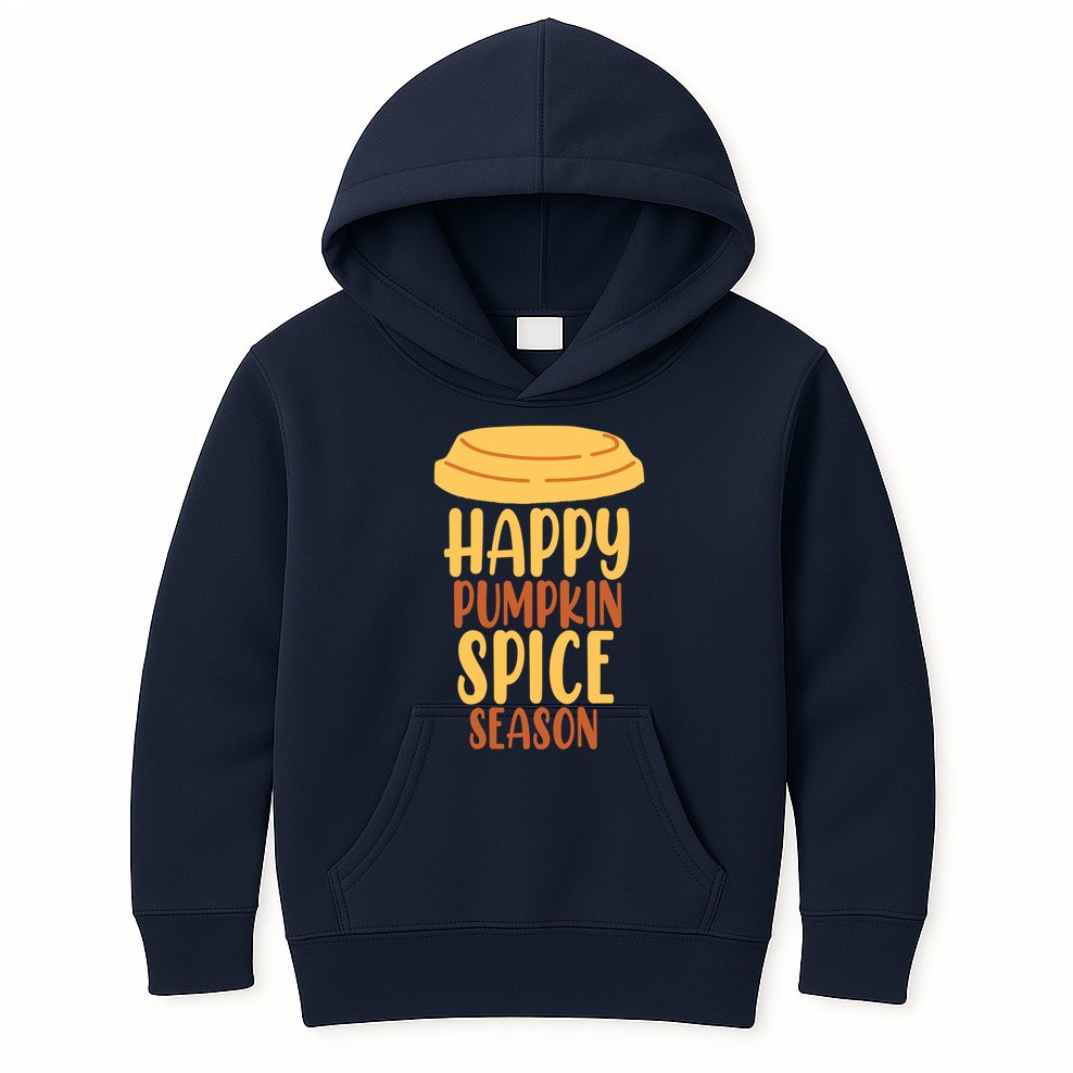 Happy Pumpkin Spice Season Coffee Lover Kids Hoodie
