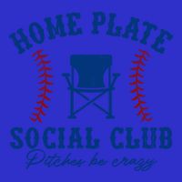 Home Plate Social Club Pitches Be Crazy Baseball Gift Women's V-Neck T-Shirt