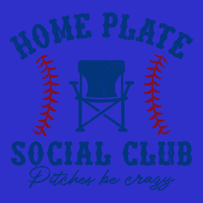 Home Plate Social Club Pitches Be Crazy Baseball Gift Women's V-Neck T-Shirt