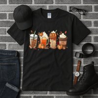 Halloween Pumpkin Spice Coffee Lover Tall T-Shirt