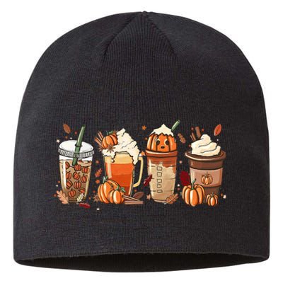 Halloween Pumpkin Spice Coffee Lover Sustainable Beanie