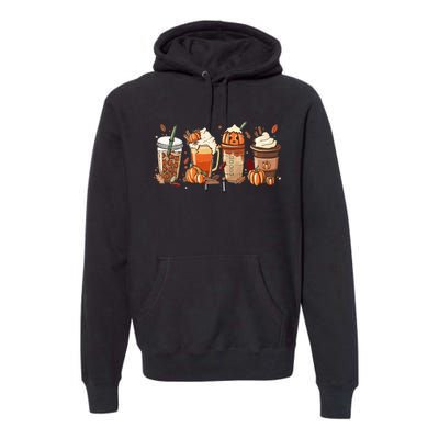 Halloween Pumpkin Spice Coffee Lover Premium Hoodie