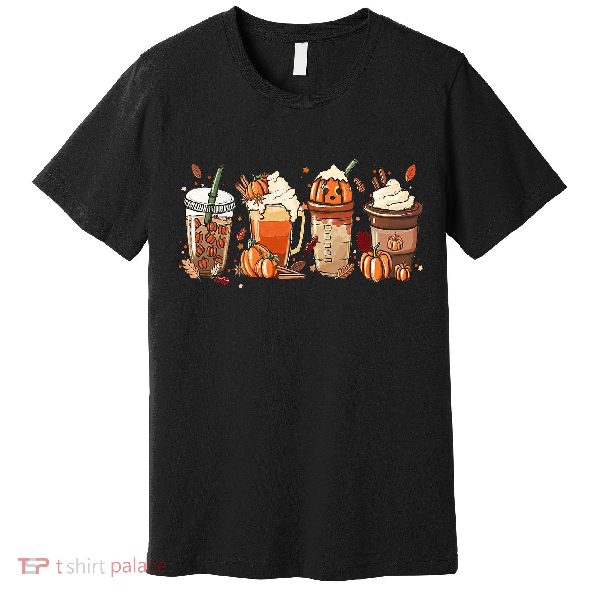Halloween Pumpkin Spice Coffee Lover Premium T-Shirt