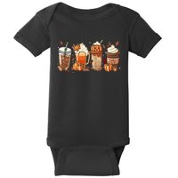 Halloween Pumpkin Spice Coffee Lover Baby Bodysuit