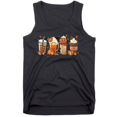 Halloween Pumpkin Spice Coffee Lover Tank Top