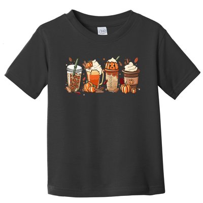 Halloween Pumpkin Spice Coffee Lover Toddler T-Shirt