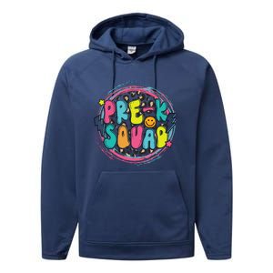 Hello Preschool Squad Preschool First Day Preschool PreK Teacher Performance Fleece Hoodie