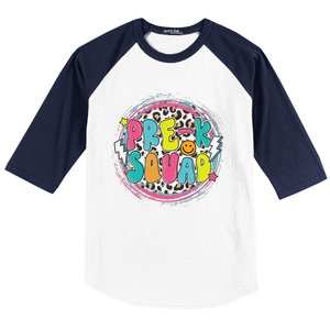 Hello Preschool Squad Preschool First Day Preschool PreK Teacher Baseball Sleeve Shirt