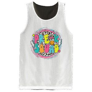 Hello Preschool Squad Preschool First Day Preschool PreK Teacher Mesh Reversible Basketball Jersey Tank