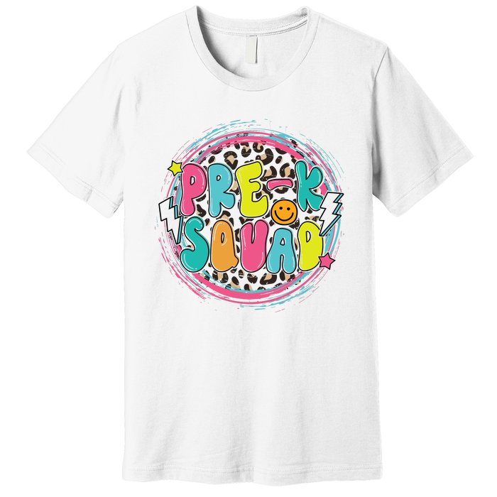 Hello Preschool Squad Preschool First Day Preschool PreK Teacher Premium T-Shirt