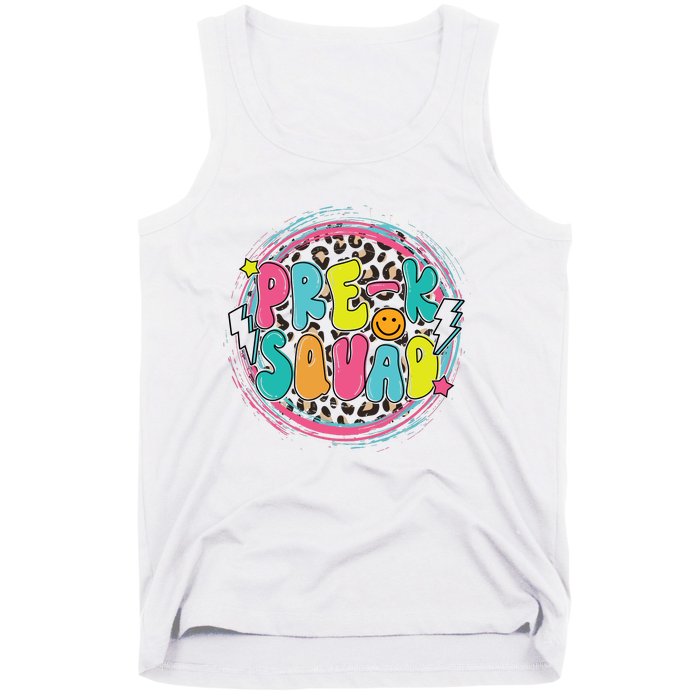 Hello Preschool Squad Preschool First Day Preschool PreK Teacher Tank Top