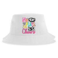 He Plays She Cheers Football Team Game Day Sustainable Bucket Hat