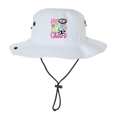 He Plays She Cheers Football Team Game Day Legacy Cool Fit Booney Bucket Hat