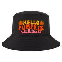 Hello Pumpkin Season Wavy Groovy Thanksgiving Graphic Cool Comfort Performance Bucket Hat