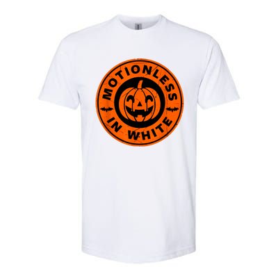 Halloween Pumpkin Scary Funny Motionlesses In White Softstyle CVC T-Shirt