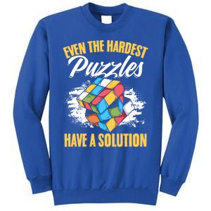 Hardest Puzzles Speed Cubing Math Cuber Puzzle Cube Great Gift Sweatshirt