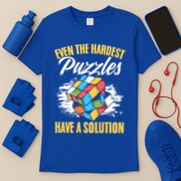 Hardest Puzzles Speed Cubing Math Cuber Puzzle Cube Great Gift T-Shirt