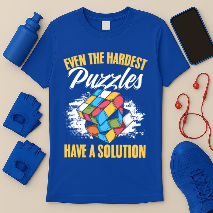 Hardest Puzzles Speed Cubing Math Cuber Puzzle Cube Great Gift T-Shirt