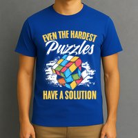 Hardest Puzzles Speed Cubing Math Cuber Puzzle Cube Great Gift T-Shirt