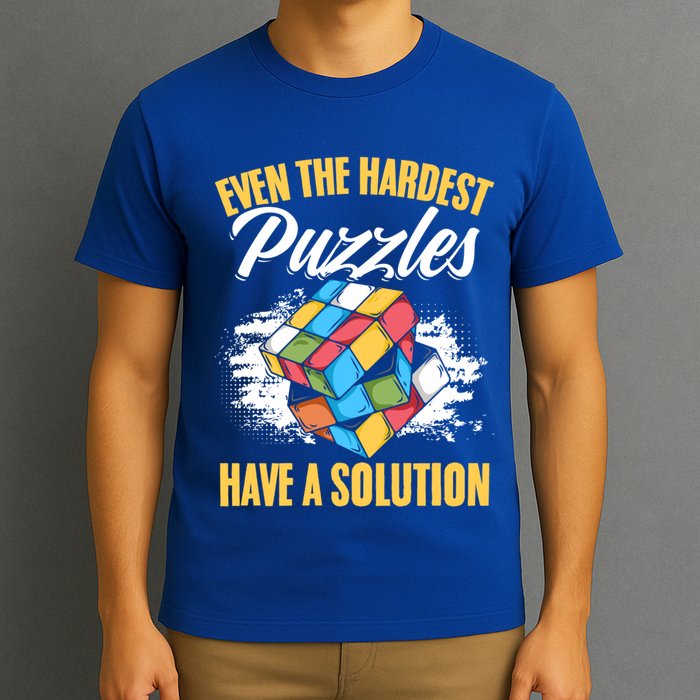 Hardest Puzzles Speed Cubing Math Cuber Puzzle Cube Great Gift T-Shirt